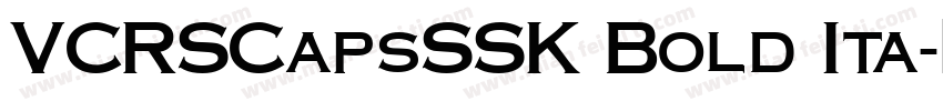 VCRSCapsSSK Bold Ita字体转换